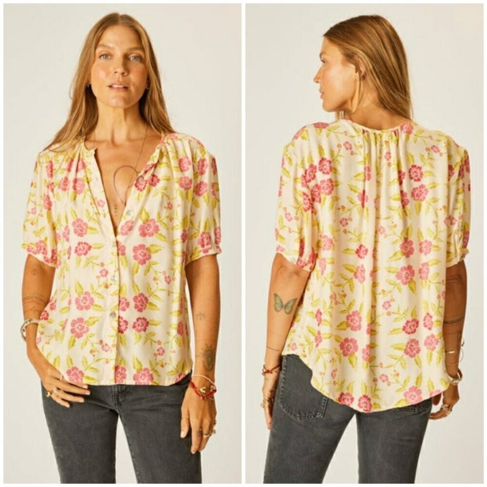 💕NATALIE MARTIN💕 Violet Top ~ Prairie Dusty Crimson Medium M NWT